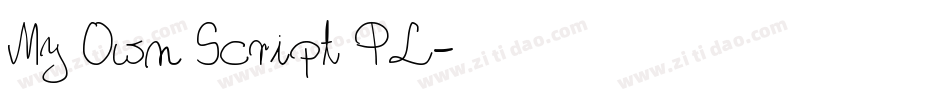 My Own Script PL字体转换